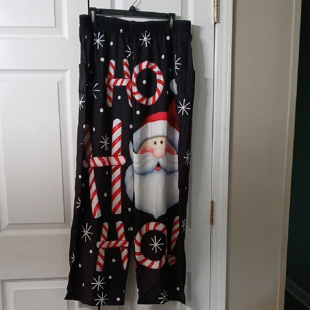 Santa Claus Christmas  wide leg Pajama Lounge Pants Sz 4XL  NWOT